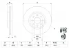 Гальмівний диск ALFA ROMEO FIAT LANCIA Alfa 145,146,155, Brava, Doblo, Marea, Palio, Punto, Tipo, Dedr BOSCH 0986478515 (фото 5)