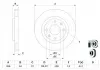 Диск тормозной CITROEN C3, C4 передние., Вент. (Пр-во Bosch) 0986478618