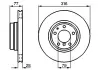 Диск тормозной BMW, передние. вент. BOSCH 0986478622 (фото 7)