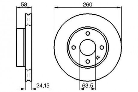 Тормозной диск BOSCH 0986478346