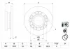 Тормозной диск с ABS FORD Transit \ &#039;\&#039; R \ &#039;\&#039; 06 &gt;&gt; BOSCH 0986479401 (фото 7)