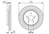 Тормозной диск LEXUS RX 300/450/350 F \ '\' 03 >> BOSCH 0986479722 (фото 1)