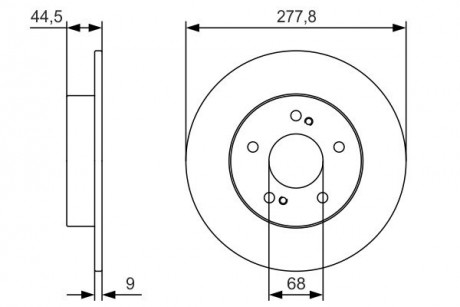 Тормозной диск NISSAN Cefiro / Maxima QX \ '\' R \ '\' 2,0-3,0 \ '\' 94 >> BOSCH 0986479T86