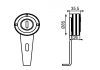 Ролик натяжна ременя ГРМ CITROEN / PEUGEOT GMB GT50560 (фото 4)