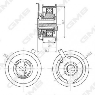 Ролик натяжной GMB GTB0270