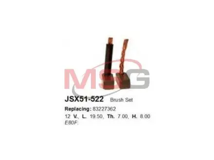 Комплект щеток CARGO JSX51-522