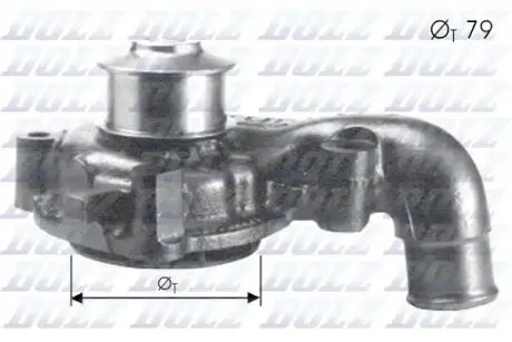 Водяний насос FORD ESCORT CLASSIC (AAL, ABL) ESCORT VI (GAL) ORION III (GAL) DOLZ F155 (фото 1)