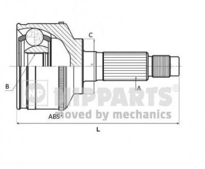 Шарнир приводного вала NIPPARTS N2820915