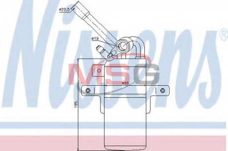 Осушитель кондиционера NISSENS 95331