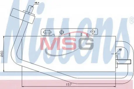 Осушитель кондиционера OPEL VECTRA C (02-) NISSENS 95338
