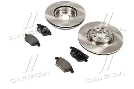 Комплект тормозной передн. SEAT ALTEA, TOLEDO, SKODA OCTAVIA, VW GOLF, JETTA, PASSAT REMSA 81030.02