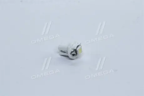 Лампа LED панель приладів, підсвічування кнопок T5B8,5d-02 (1SMD) W1.2W B8.5d біла 12V <> TEMPEST TMP38T512V