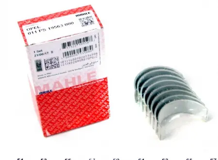 Вкладиші шатунні DAEWOO / CHEVROLET / OPEL Lanos / Aveo PL STD 1,2 / 1,3 / 1,4 / 1,6 / 1,8 (Mahle) MAHLE KNECHT 011 PS 19563 000