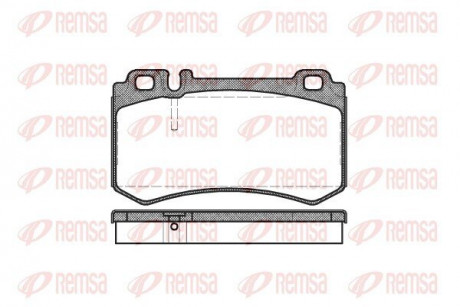 Колодка торм. MB E-CLASS (W211-212) 02-08, S-CLASS, SL 03-2012, CLS 2011- задн. REMSA 0993.00 (фото 1)