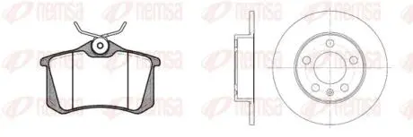 Комплект тормозной задн. SEAT TOLEDO 02-, SKODA FABIA. OCTAVIA 97-, GOLF 97- REMSA 8263.01