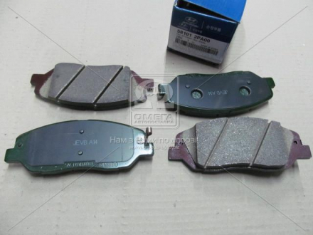 Колодки тормозные дисковые передние Santa Fe 10- / Sorento 09- MOBIS (KIA, Hyundai) 581012PA00 (фото 1)