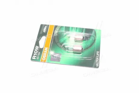 Лампа допоміжні. освітлення R10W 12V 10W BA15s Ultra Life (blister 2шт) OSRAM 5008ULT02B