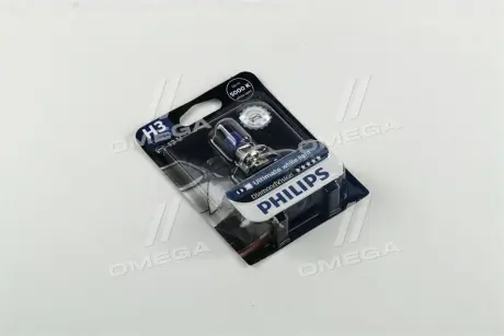 Автолампа DiamondVision H3 PK22s 55 W синяя PHILIPS 12336DVB1