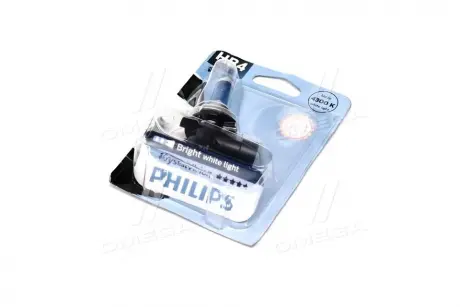 Автолампа CrystalVision HB4 P22d 55 W светло-голубая PHILIPS 9006CVB1