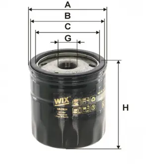 Фильтр масляный двигателя FORD FOCUS III, KUGA II 2.0 TDCI 14-(WIX-FILTERS) WIX FILTERS WL7524