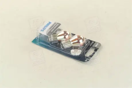 Автолампа SilverVision PY21W BAU15s 21 W бежевая PHILIPS 12496SVB2