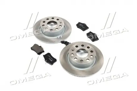 Комплект тормозной задн. VW GOLF V 1.4-2.0 03-, AUDI A3 1.6-2.0 03- REMSA 8263.06