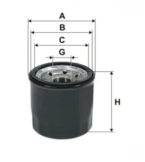 Фильтр масляный двигателя MAZDA 3, 6 2.0-2.5 Skyactiv-G 12-(WIX-FILTERS) WIX FILTERS WL7517