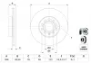 Диск тормозной SEAT TOLEDO, SKODA YETI, VW GOLF VI передние. вент. BOSCH 0 986 479 088 (фото 5)