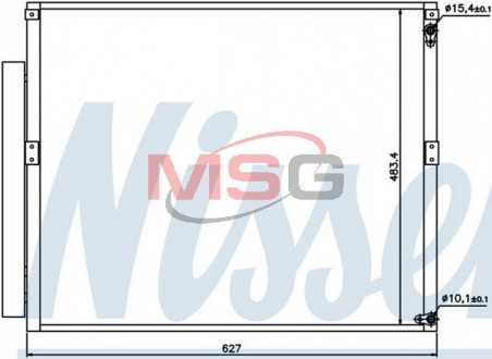 Радиатор кондиционера LEXUS GX470 / LAND CRUISER PRADO J120 4.0 NISSENS 94919 (фото 1)