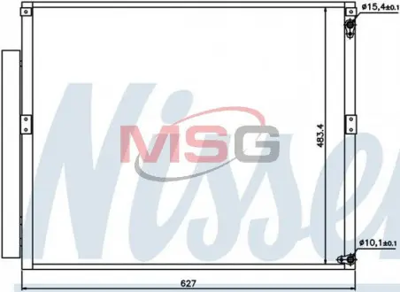 Радіатор кондиціонера LEXUS GX470 / LAND CRUISER PRADO J120 4.0 NISSENS 94919