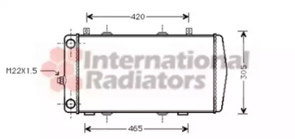 Радиатор охлаждения SKODA FELICIA (6U) (94-) (без упаковки) Van Wezel 76002004 (фото 1)