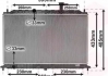Радиатор охлаждения KIA RIO II (JB) (05-) 1.6 i 16V М / А (пр-во Van Wezel) 83002077