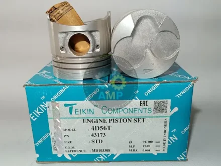 Поршень (компл. На мотор) Mitsubishi 4D56 / 4D56Td91.1 STD М / К (пр-во) TEIKIN 43173.STD