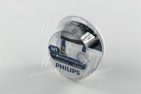 Автолампа DiamondVision H1 P14,5s 55 W синяя PHILIPS 12258DVS2