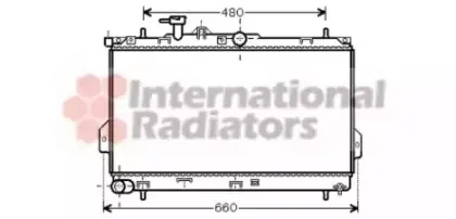 Радіатор охолодження HYUNDAI MATRIX (FC) (01-) 1.6 i (в-во) Van Wezel 82002097 (фото 1)