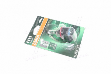 Автолампа Ultra Life H11 PGJ19-2 55 W прозрачная OSRAM 64211ULT01B