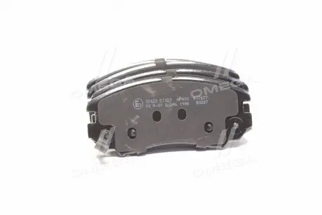 Колодка торм. HYUNDAI / KIA COUPE / TUCSON / SONATA / SOUL передние. (ABS) A.B.S 37423