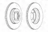 Диск гальмівний SEAT IBIZA IV, VW CADDY передн., Вент. CHAMPION 561448CH (фото 2)