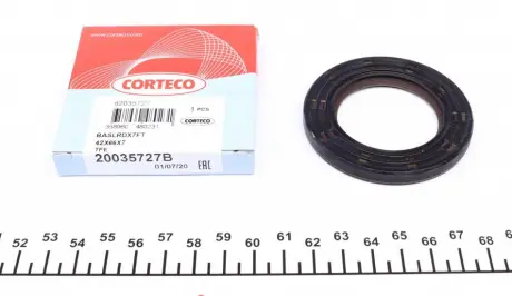 Сальник двигателя TU3JP / TU5JP4 BAPTSLRDX7 42X66X7 TFE CORTECO 20035727B