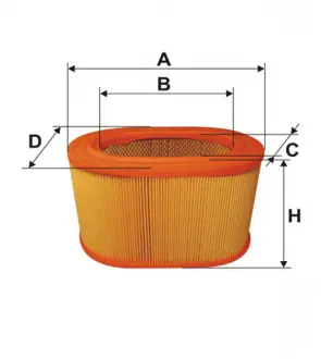 Фильтр воздушный MITSUBISHI GALANT / AE333 / 1 (WIX-Filtron) WIX FILTERS WA6019