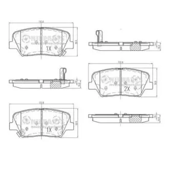 Колодки тормозные диск. Hyundai ACCENT 11-; KIA RIO NIPPARTS N3600554