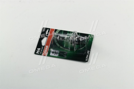 Автолампа Ultra Life H4 P43t 55 W 60 W прозрачная OSRAM 64193ULT01B