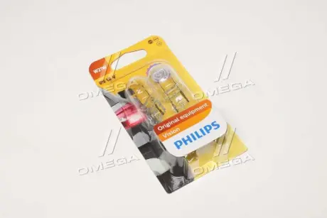 Автолампа Vision W21W W3x16d 21 W прозрачная PHILIPS 12065B2
