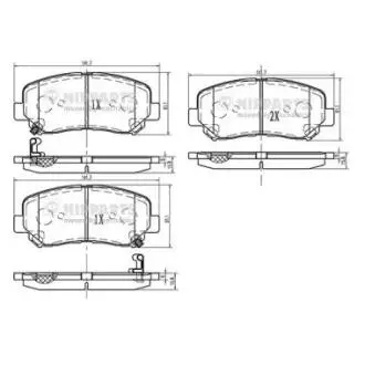 Колодки тормозные диск. Mazda CX-5 (KE, GH, KF) 11- NIPPARTS N3603073