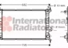 Радиатор охлаждения двигателя FOCUS 14/6/8 MT + AC 98-05 Van Wezel 18002264 (фото 2)