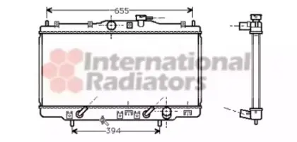 Радіатор охолодження двигуна ACCORD6 18i AT + -AC 98-02 Van Wezel 25002119