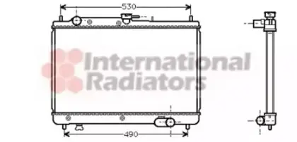 Радиатор охлаждения двигателя 323 13/16/18 MT 89-small Van Wezel 27002066