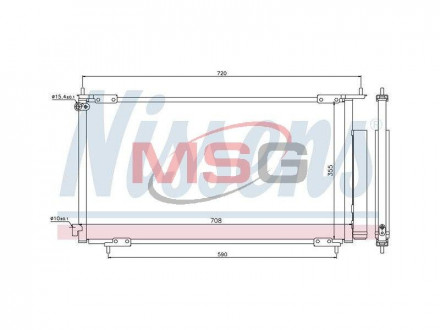 Конденсатор кондиционера HONDA CR-V (02-) 2.0 / 2.4i NISSENS 94772