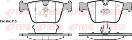 Колодка торм. MERCEDES M-Class (W164) (07 / 05-) задн. REMSA 1216.00