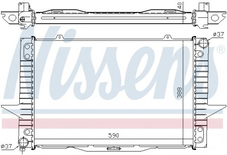 Радиатор охлаждения VOLVO 850 (91 -) / S70 / V70 (96-) NISSENS 65536A